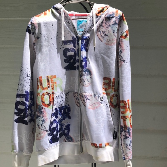 Burton Snowboards Zip-up Hoodie Sweatshirt - Picture 1 of 7